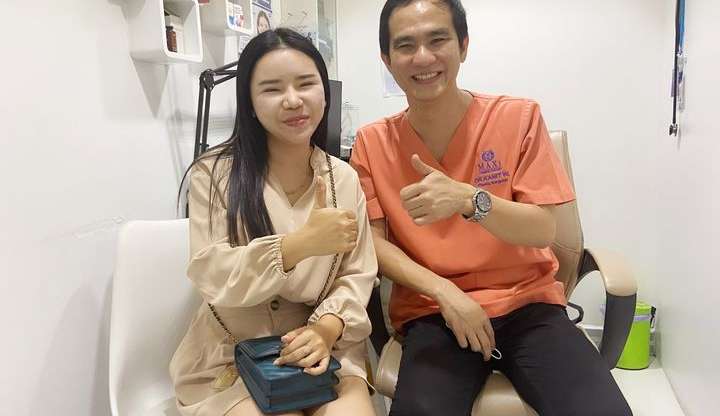 รอยยิ้มแห่งความสุข หลังดึงหน้า